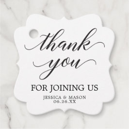 クラシックウェディング感謝祭のタグ フェイバータグ