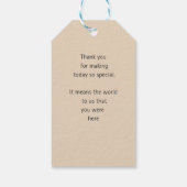 クラシックウェディング タイムレス 感謝を伝える タグ ギフトタグ (裏面)