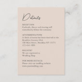 クラシックウォーターカラーイングリッシュマナーハウス結婚ズ エンクロージャーカード (正面)