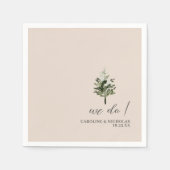 クラシックウォーターカラーイングリッシュマナーハウス結婚ズ スタンダードカクテルナプキン (正面)