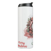 クラシックウォーターカラーキャンディーケーンクリスマスリース タンブラー (回転左)
