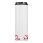 クラシックウォーターカラーキャンディーケーンクリスマスリース タンブラー (裏面)