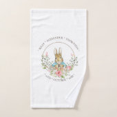 クラシックウサギ誕生日 バスタオルセット (ハンドタオル)