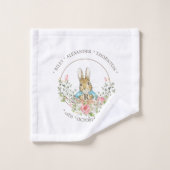 クラシックウサギ誕生日 バスタオルセット (ウォッシュタオル)