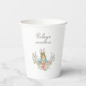 クラシックウサギ誕生日 紙コップ (裏面)