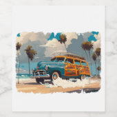 クラシックウディワゴン ワインラベル (シングルラベル)