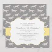 クラシックエクエストリアンガールズ第15誕生日 招待状 (正面/裏面)