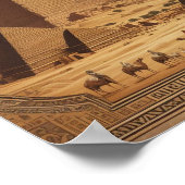 クラシックエジプトのピラミッド ポスター (角)