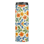 クラシックエスニック地中海のフローラアートパターン タンブラー (裏面)