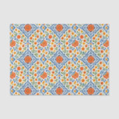 クラシックエスニック地中海のフローラアートパターン 薄葉紙 (正面)