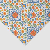 クラシックエスニック地中海のフローラアートパターン 薄葉紙 (詳細)