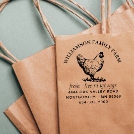 クラシックエッグカートン差出人住所 セルフインキングスタンプ