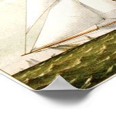 クラシックエッチング – 帆船 ポスター (角)