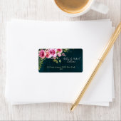 クラシックエメラルドグリーンフローラダークムーディ結婚ーズ ラベル (インサイチュ)