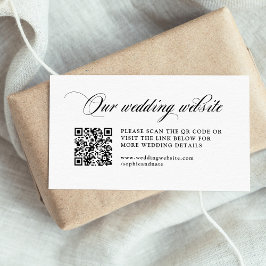 クラシックエレガイタリアンンス | の結婚WebサイトQRコード エンクロージャーカード