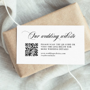 クラシックエレガイタリアンンス の結婚WebサイトQRコード エンクロージャーカード