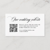 クラシックエレガイタリアンンス | の結婚WebサイトQRコード エンクロージャーカード (正面)