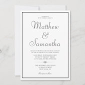 クラシックエレガフォーマルントウェディング 招待状 (正面)