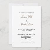 クラシックエレガンスとシンプル 招待状 (正面)