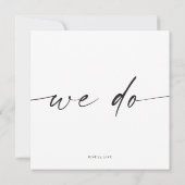 クラシックエレガンスウェディングRSVPカード (裏面)