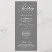 クラシックエレガンスグレイ結婚スクリプト式 プログラム (正面)