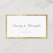 クラシックエレガンスシンプルスト結婚座席表 プレイスカード (裏面)