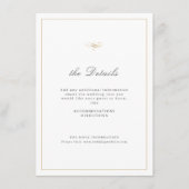 クラシックエレガンスシンプルスト結婚詳細 エンクロージャーカード (正面)