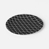 クラシックエレガンスブラック&ホワイトアールデコ ペーパープレート (アングル)