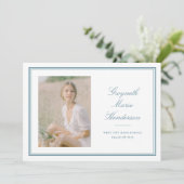 クラシックエレガンス写真卒業 案内状 (スタンド正面)