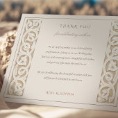 クラシックエレガンス印刷エンボスサンキューカード エンクロージャーカード