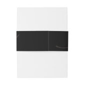 クラシックエレガンス書道モノグラム結婚ズ 招待状ベリーバンド (裏面例)