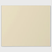 クラシックエレガンス無地の：カラークリーム背景 ラッピングペーパー (フラット)