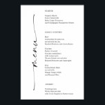 クラシックエレガンス結婚のメニュー ポスター<br><div class="desc">この美しいメニューポスターはあなたの次のイベントに最適！メニュー項目を簡単に編集し、この美しいサインをイベントに表示！一致するアイテムの詳細については、コレクション全体を参照する</div>