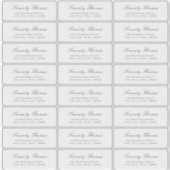 クラシックエレガンス透明差出人住所ラベル シール (正面)