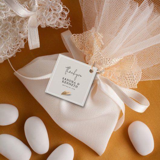 クラシックエレガントお礼結婚の フェイバータグ