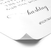 クラシックエレガントな結婚式のハッシュタグOh Snapポスター ポスター (角)