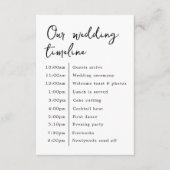 クラシックエレガントのタイムラ結婚イン エンクロージャーカード (正面)