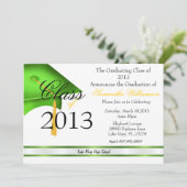 クラシックエレガントの卒業通知/招待状 招待状 (スタンド正面)