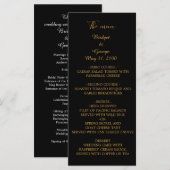 クラシックエレガントのfiligreeメニューとプログ結婚ラム プログラム (正面/裏面)