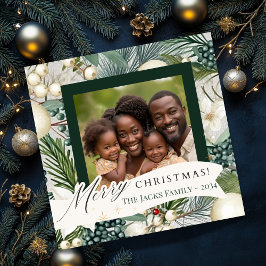 クラシックエレガントアイボリーとブルーファミリーの写真 シーズンカード