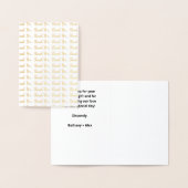 クラシックエレガントウェディングサンキューカード 箔カード (ディスプレー)