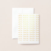 クラシックエレガントウェディングサンキューカード 箔カード (裏面封筒付き)