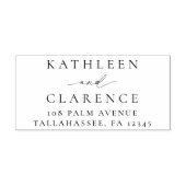 クラシックエレガントウェディング差出人住所 セルフインキングスタンプ (デザイン)