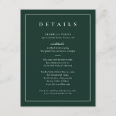 クラシックエレガントグ結婚リー詳細 エンクロージャーカード (正面)