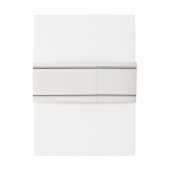 クラシックエレガントシック・ライト・グレイ結婚ズ・モノグラム 招待状ベリーバンド (裏面例)