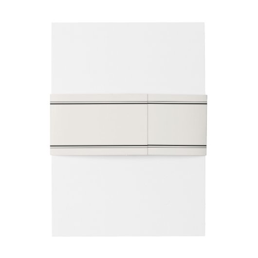 クラシックエレガントシック・ライト・グレイ結婚ズ・モノグラム 招待状ベリーバンド (裏面例)