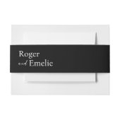 クラシックエレガントシンプルスクリプト 招待状ベリーバンド (正面例)