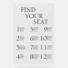 クラシックエレガントシンプルモダン アクリルサイン