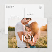 クラシックエレガントジョイ・ホリデー写真 ポストカード (正面/裏面)