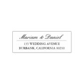 クラシックエレガントスクリプシンプルト名差出人住所 セルフインキングスタンプ (デザイン)